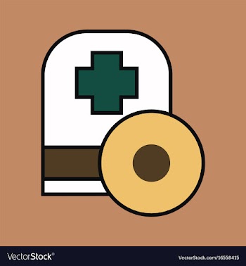 Flat icon design collection otolaryngology head vector image
