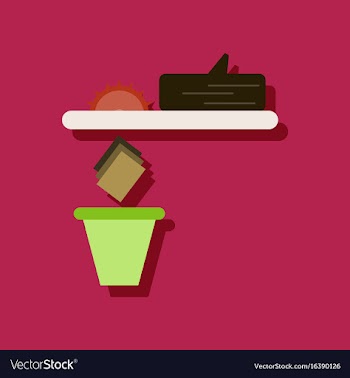 Flat icon design collection paper and trash in vector image