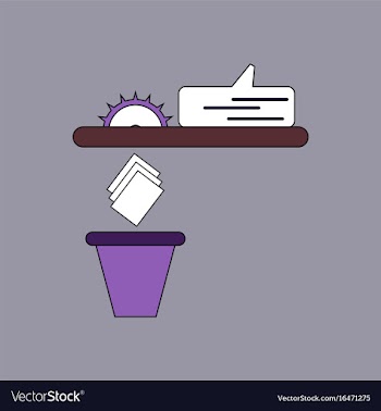 Flat icon design collection paper and trash vector image