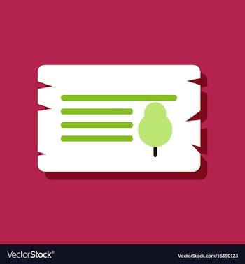 Flat icon design collection paper from tree in vector image
