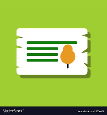 Flat icon design collection paper from tree in vector image