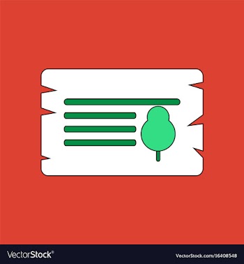 Flat icon design collection paper from tree vector image