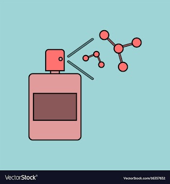 Flat icon design collection perfume and pheromones vector image