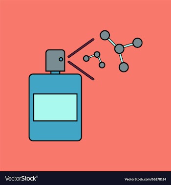 Flat icon design collection perfume and pheromones vector image