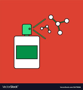 Flat icon design collection perfume and pheromones vector image