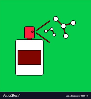 Flat icon design collection perfume and pheromones vector image