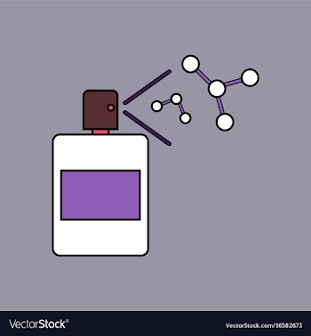 Flat icon design collection perfume and pheromones vector image