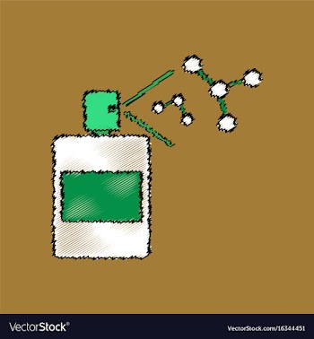 Flat icon design collection perfume and vector image
