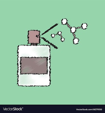 Flat icon design collection perfume and vector image