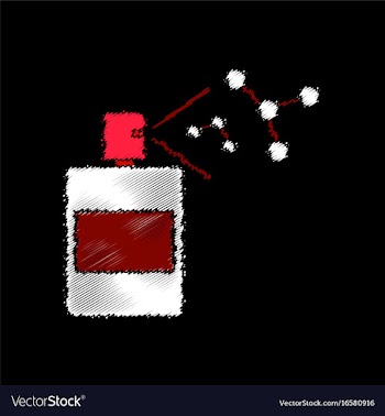 Flat icon design collection perfume and vector image