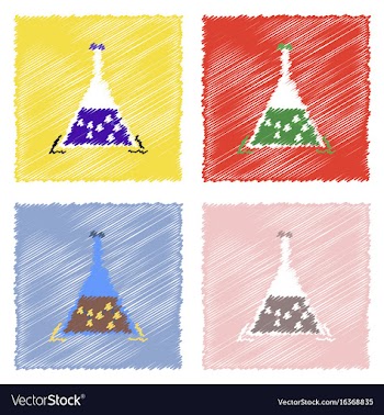 Flat icon design collection pheromones in vector image