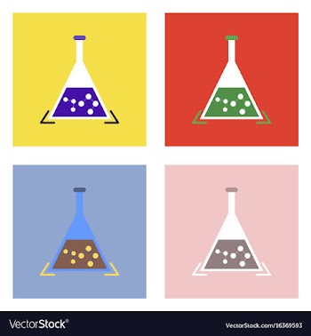 Flat icon design collection pheromones in vector image