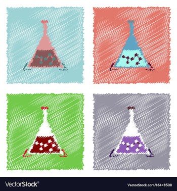 Flat icon design collection pheromones in vector image