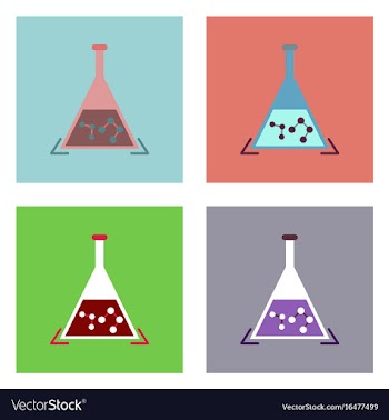 Flat icon design collection pheromones in vector image