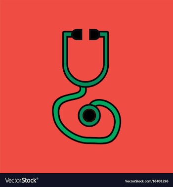 Flat icon design collection phonendoscope vector image