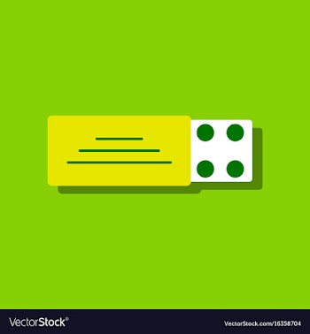 Flat icon design collection pill pack in sticker vector image