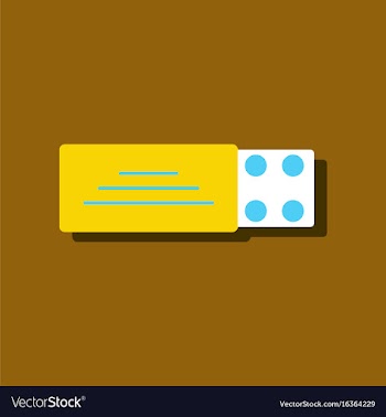 Flat icon design collection pill pack in sticker vector image