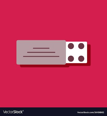 Flat icon design collection pill pack in sticker vector image