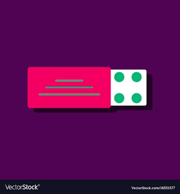 Flat icon design collection pill pack in sticker vector image