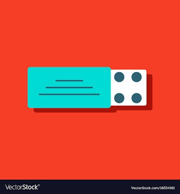 Flat icon design collection pill pack in sticker vector image