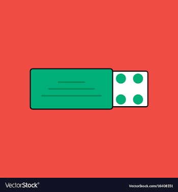 Flat icon design collection pill pack vector image