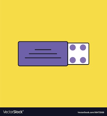 Flat icon design collection pill pack vector image