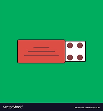 Flat icon design collection pill pack vector image