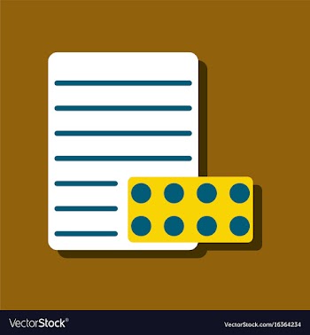 Flat icon design collection pills and a vector image