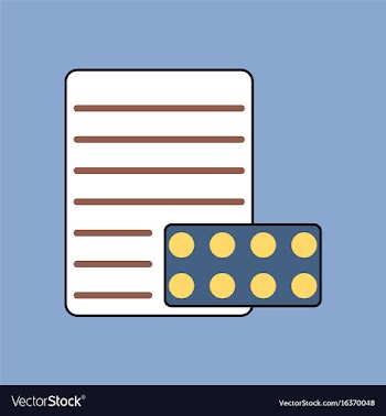 Flat icon design collection pills and a vector image