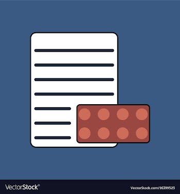 Flat icon design collection pills and a vector image