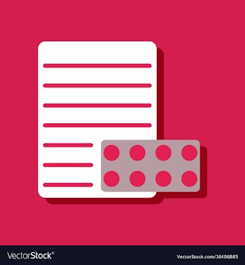 Flat icon design collection pills and a vector image