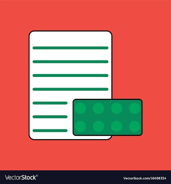 Flat icon design collection pills and a vector image