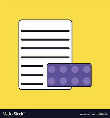 Flat icon design collection pills and a vector image