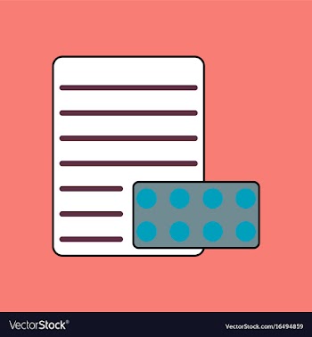 Flat icon design collection pills and a vector image