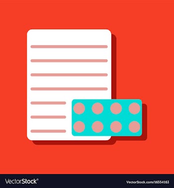 Flat icon design collection pills and a vector image