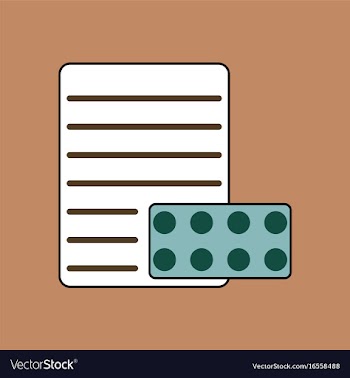 Flat icon design collection pills and a vector image
