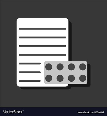 Flat icon design collection pills and a vector image