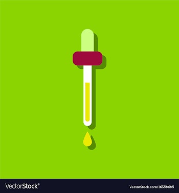 Flat icon design collection pipette in sticker vector image