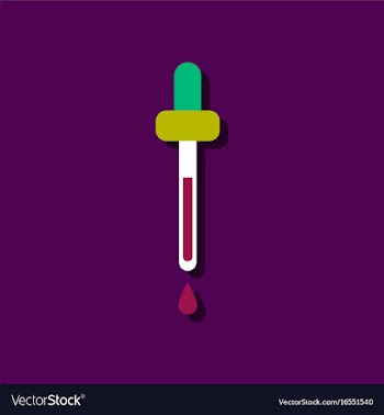 Flat icon design collection pipette in sticker vector image