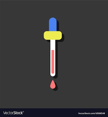 Flat icon design collection pipette in sticker vector image