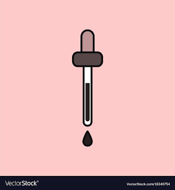 Flat icon design collection pipette vector image