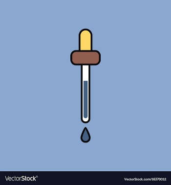 Flat icon design collection pipette vector image