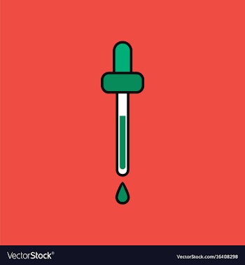 Flat icon design collection pipette vector image