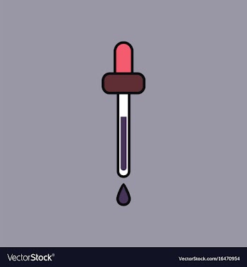 Flat icon design collection pipette vector image