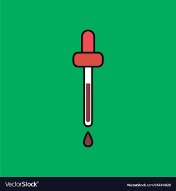 Flat icon design collection pipette vector image