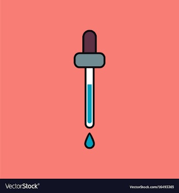 Flat icon design collection pipette vector image