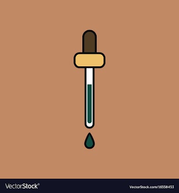 Flat icon design collection pipette vector image