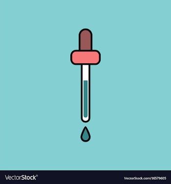 Flat icon design collection pipette vector image