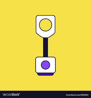 Flat icon design collection piston of vehicle vector image