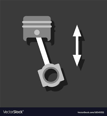 Flat icon design collection piston scheme in vector image